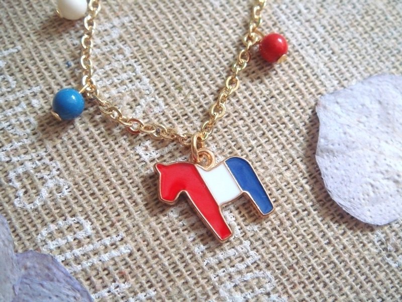 Garohands 淘气法国小马儿手感手链  B146 - 手链/手环 - 其他金属 多色