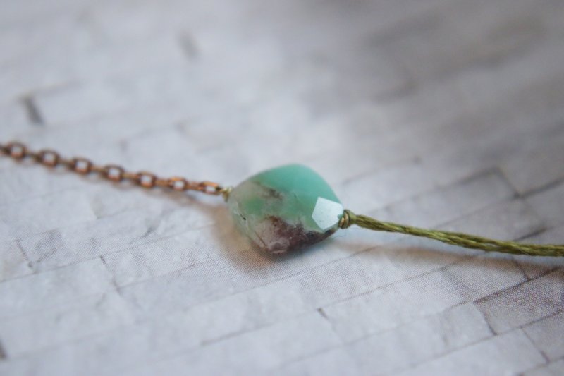 天河石-不对称 手链 - 手链/手环 - 宝石 绿色