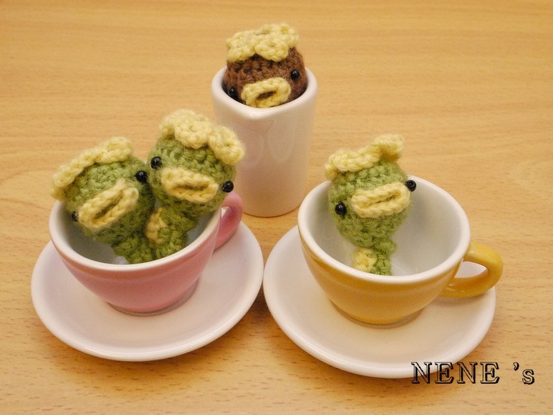 尿急的河童 一只入 (可作手机吊饰，耳机塞，钥匙圈，证件带装饰夹) - 耳机 - 其他材质 绿色