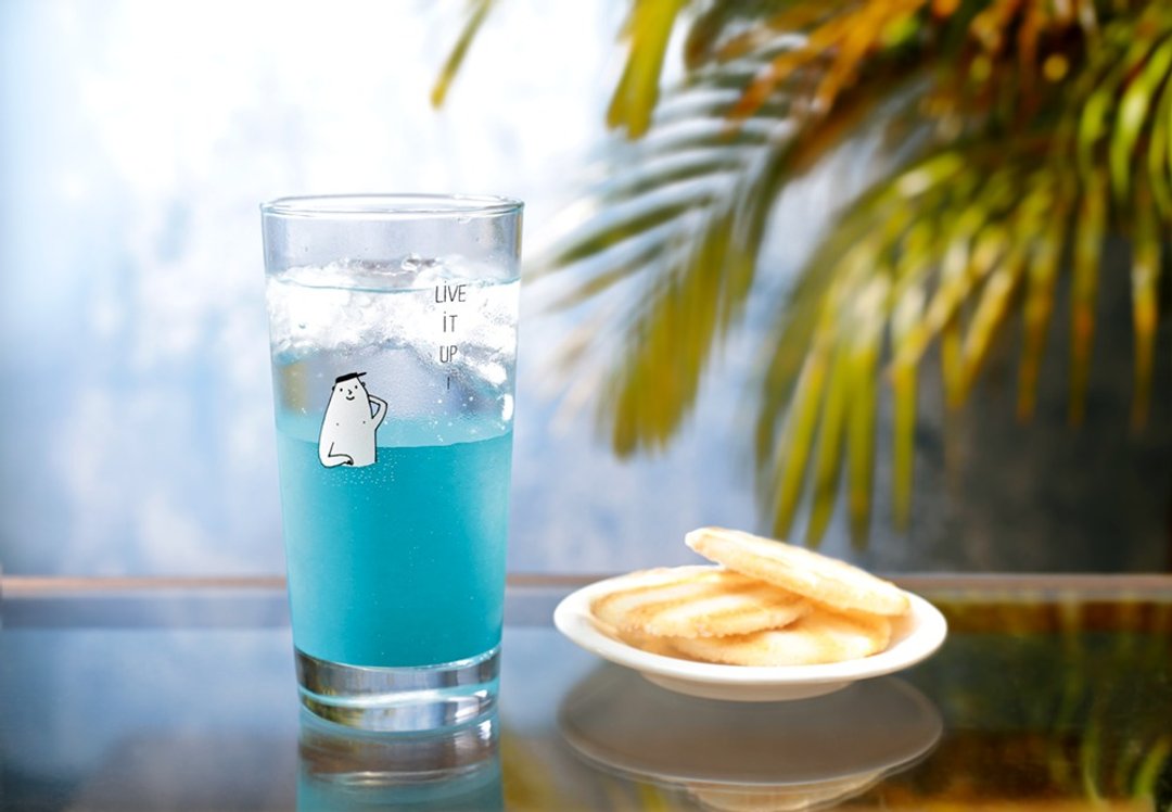 自在。水杯 - 茶具/茶杯 - 玻璃 蓝色