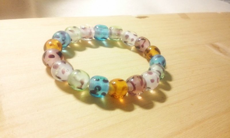 柚子林手工琉璃 - 繁星夜空 - 五色 - 手链/手环 - 玻璃 多色