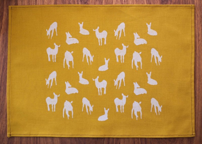 鹿岛餐垫-芥末黄 - 餐垫/桌巾 - 其他材质 黄色