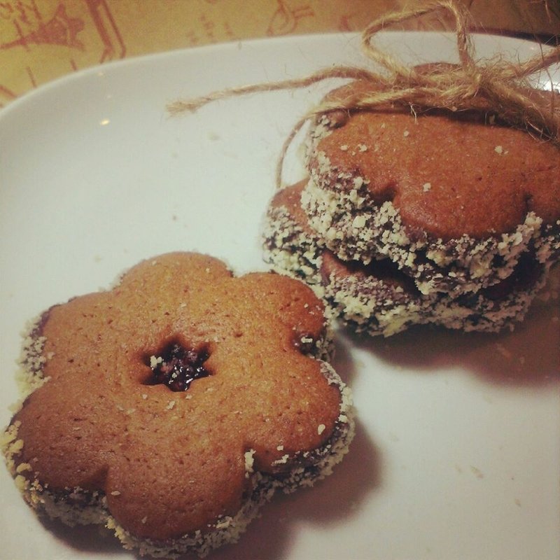 德式经典 红酒覆盆莓饼干 (一包6入) - 手工饼干 - 新鲜食材 绿色