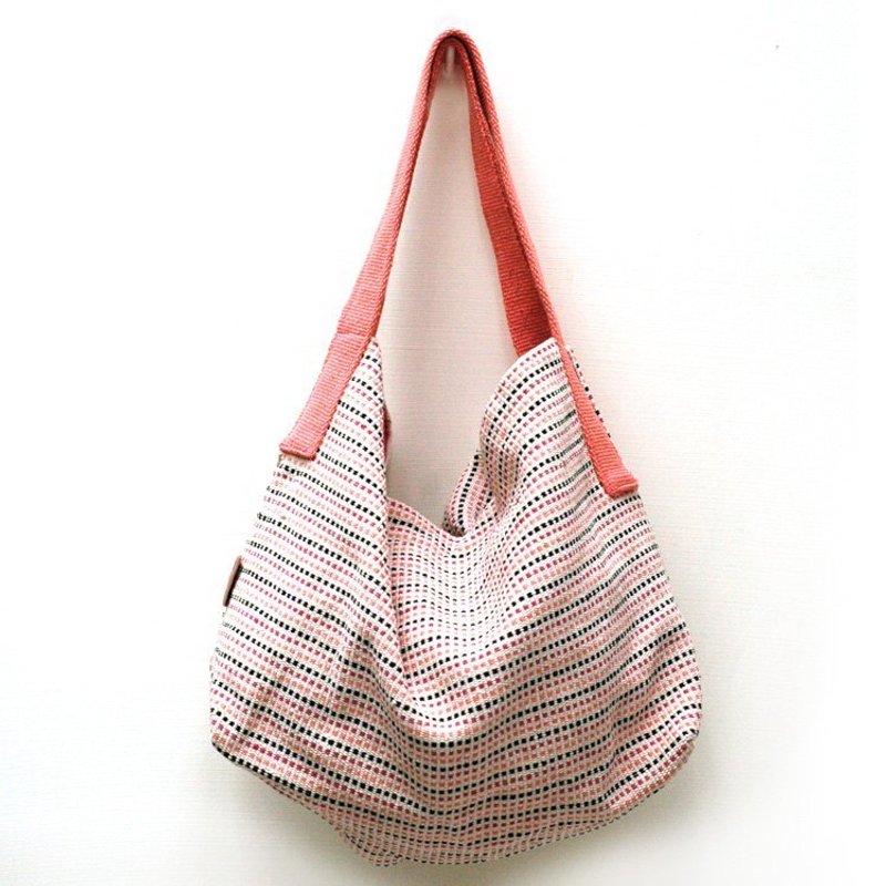 纯棉手织包-Alpana都会包-点点 - 侧背包/斜挎包 - 棉．麻 红色