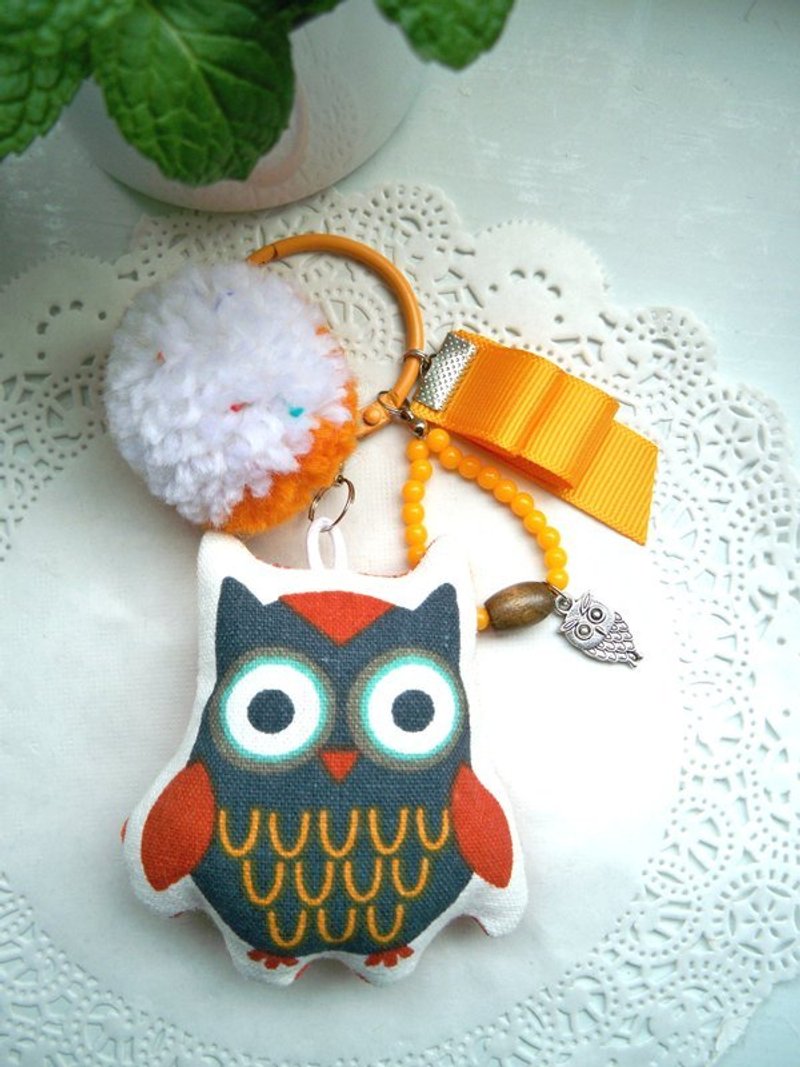 萌猫头鹰吊饰-I - 吊饰 - 其他材质 多色