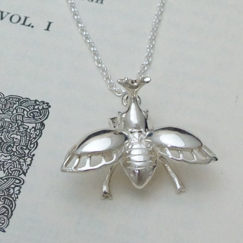 GT独角仙纯银项链28寸 - 项链 - 其他金属 