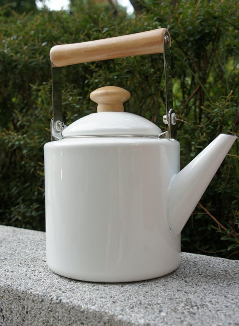 就爱珐琅_白色星空珐琅壶 - 茶具/茶杯 - 其他金属 白色