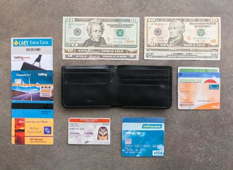 澳洲 Bellroy Hide & Seek wallet经典横式真皮皮夹  (Slate 石瓦灰) By plain-me - 皮夹/钱包 - 真皮 灰色