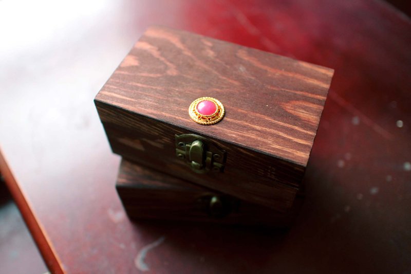 ＜慢温工房宝盒＞长方原木迷你宝盒 - 摆饰 - 木头 