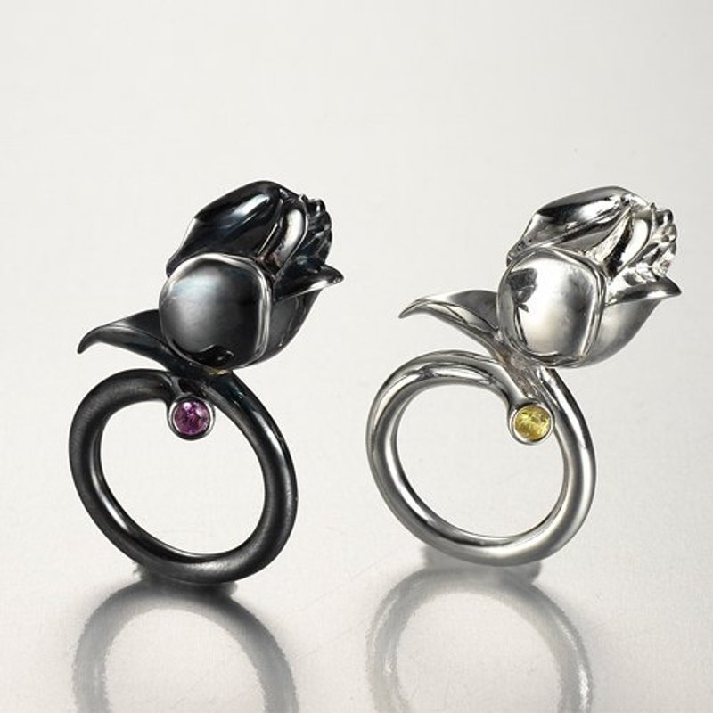 share&give 鸡尾酒戒系列-像自己的时候最美【野玫瑰】《戒指》 - 戒指 - 其他金属 白色