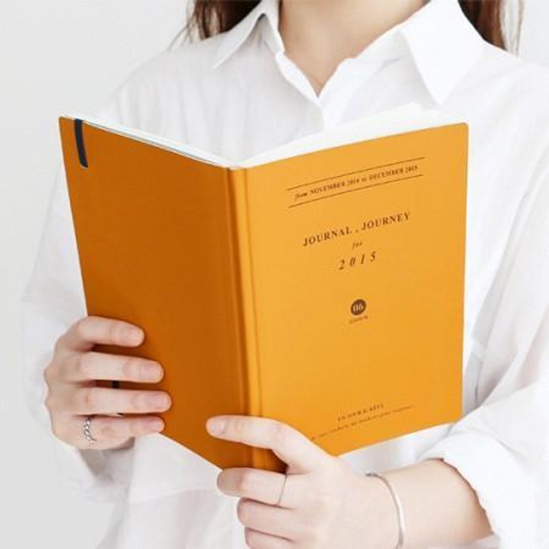 Dessin x Iconic-2015 J-Diary 手帐周志(时效)-芥末黄,ICO82163 - 笔记本/手帐 - 纸 橘色
