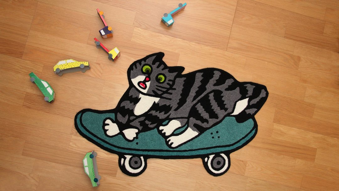 三猫地毯---跑猫 - 摆饰 - 其他材质 多色