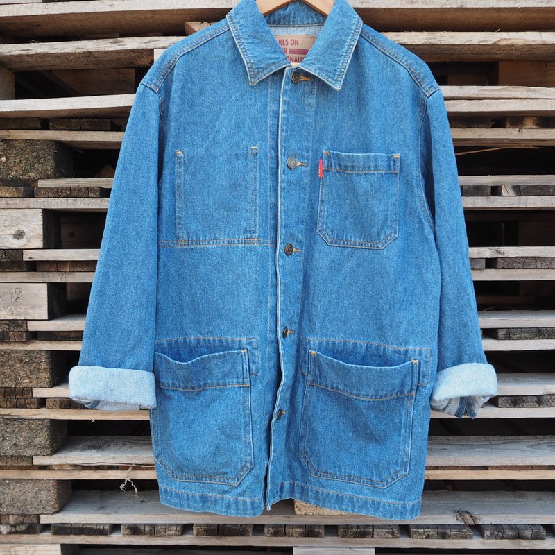 谁偷走的爸爸的牛仔大衣 - 女装休闲/机能外套 - 其他材质 蓝色