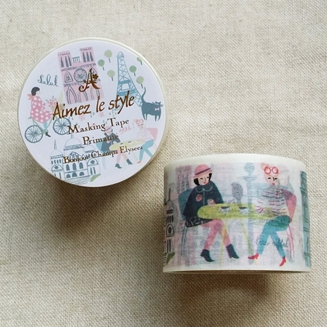 Aimez le style 宽版和纸胶带 (02976 香榭丽舍) - 纸胶带 - 纸 多色
