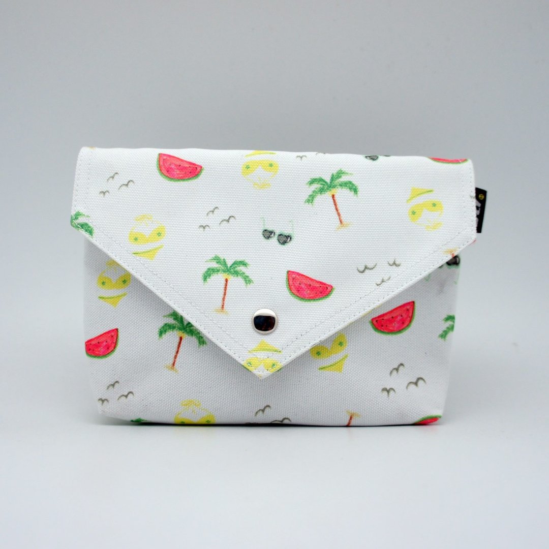 BLR 手工 印花 BRAIN CANDY 联名款 夏日包 BB BAG 肩背包 - 侧背包/斜挎包 - 其他材质 白色
