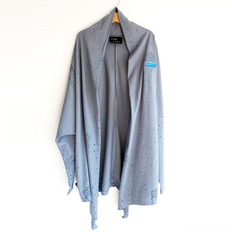 高小姐专属订购 : ：Urb. 【渔船萤火点点】罩衫外套 铁灰色 - 背带裤/连体裤 - 棉．麻 灰色