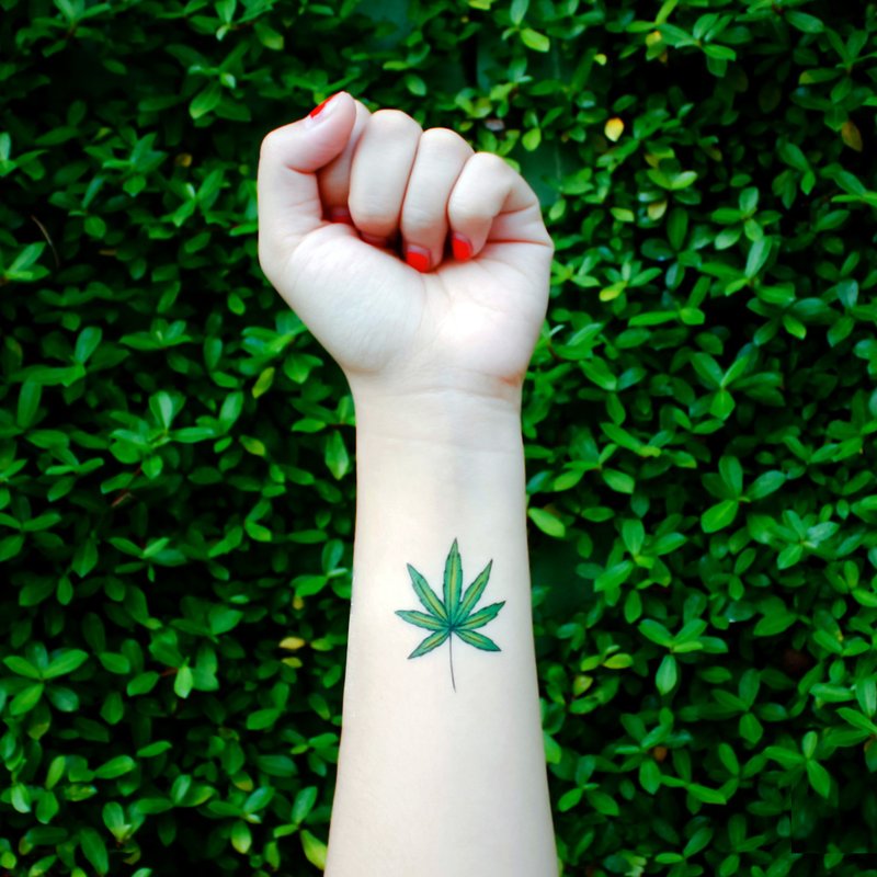 Surprise Tattoos / Flame black cat 火焰黑猫 刺青 纹身贴纸 - 纹身贴 - 纸 多色