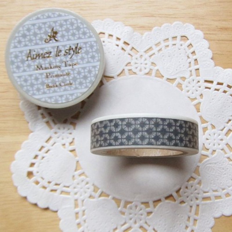 Aimez le style 和纸胶带 (02105 印染黑圆体) - 纸胶带 - 纸 黑色