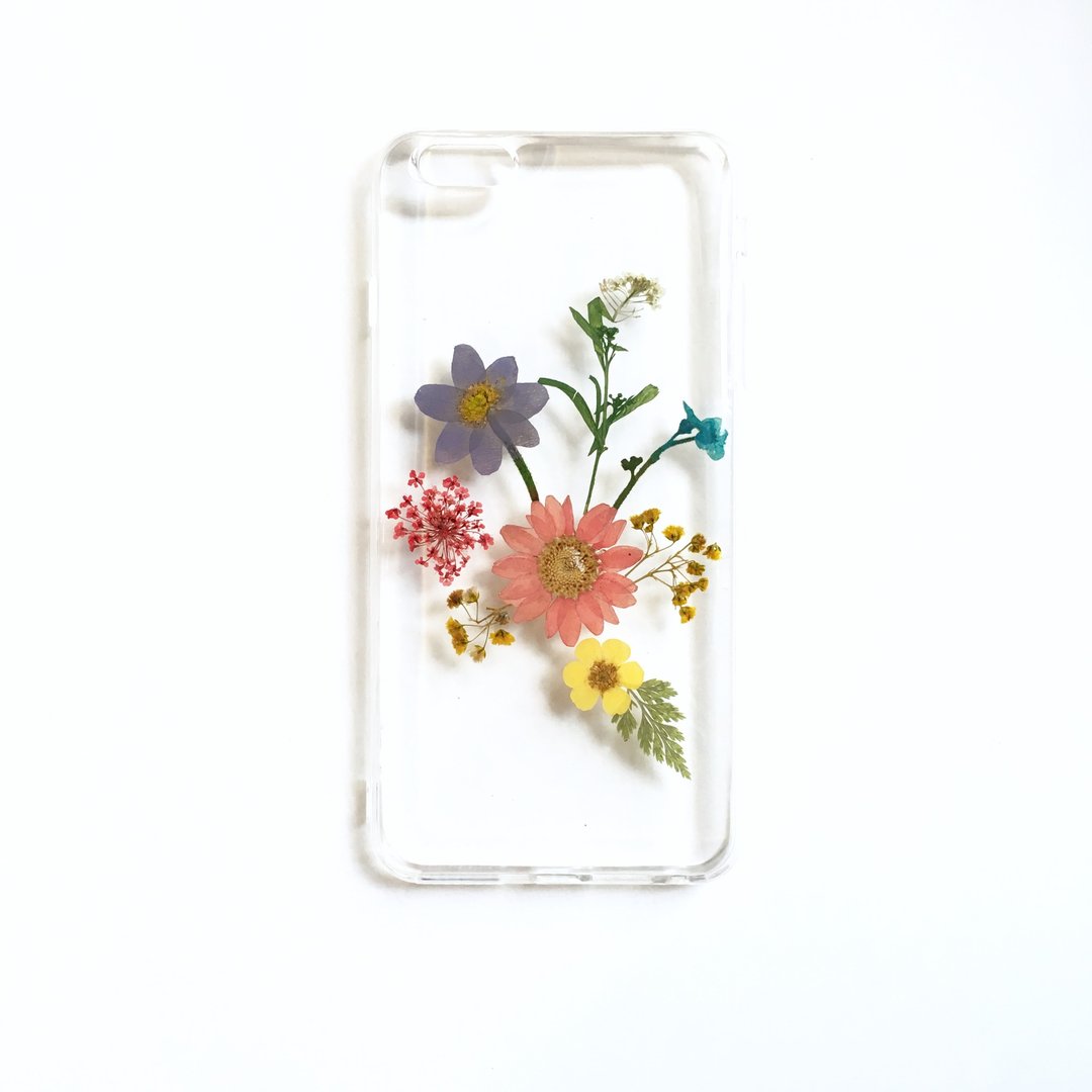 彩虹花   押花手机壳 - 手机壳/手机套 - 塑料 多色