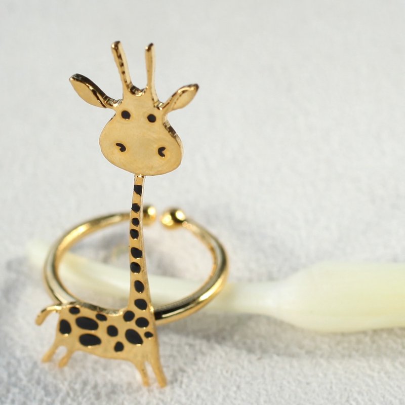 长颈鹿戒指·亲爱的DEAR DEER - 戒指 - 其他金属 金色