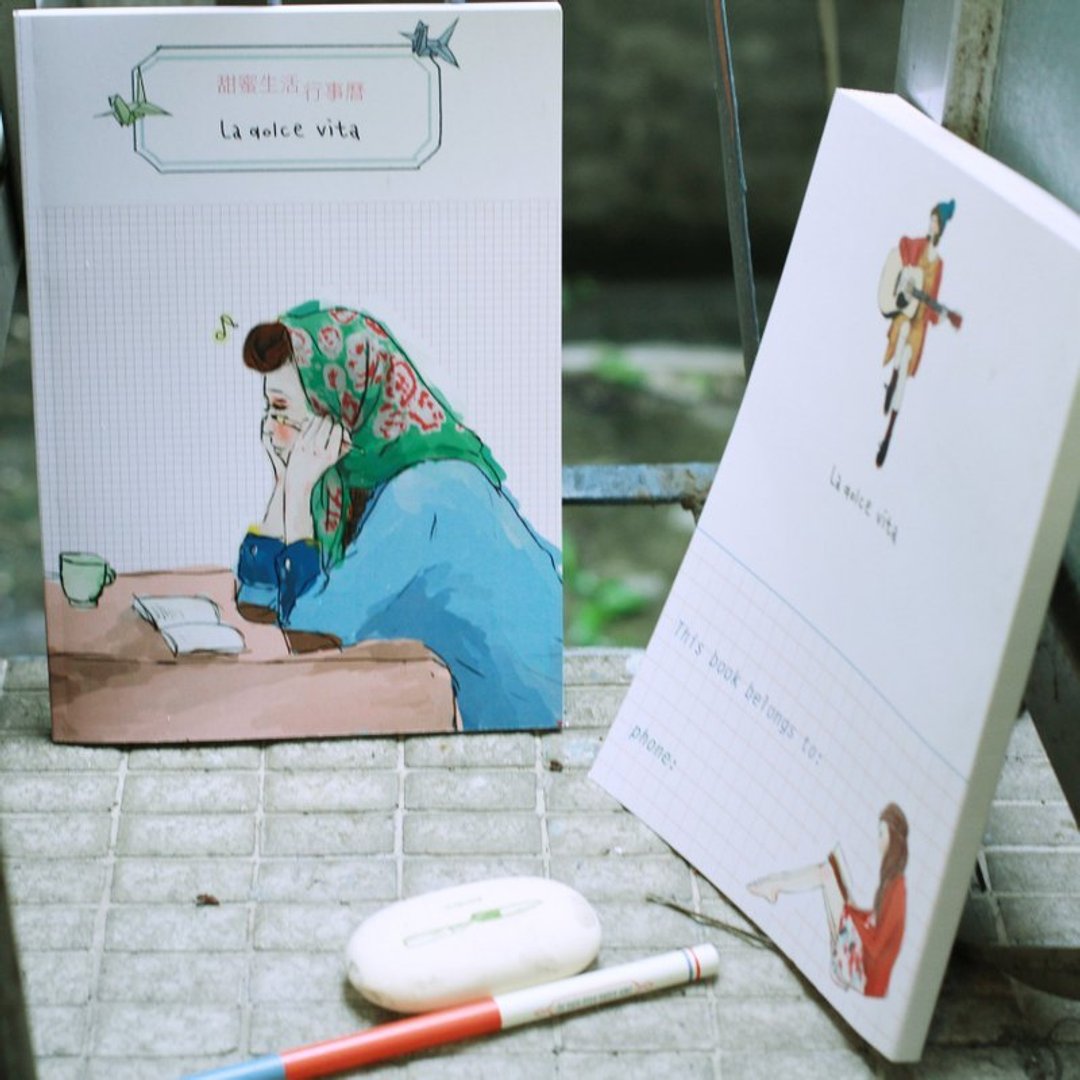 甜蜜生活A5手写行事历/甜蜜款 - 笔记本/手帐 - 纸 蓝色