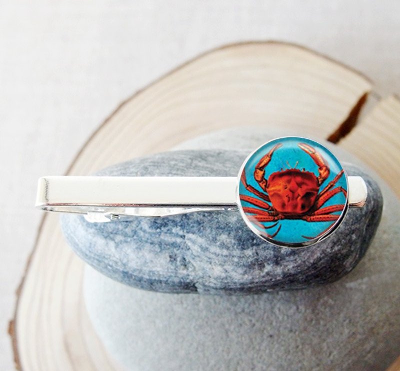 帝王蟹 - 领带夹/领带/男生配件礼物【Special U Design】 - 领带/领带夹 - 其他金属 银色