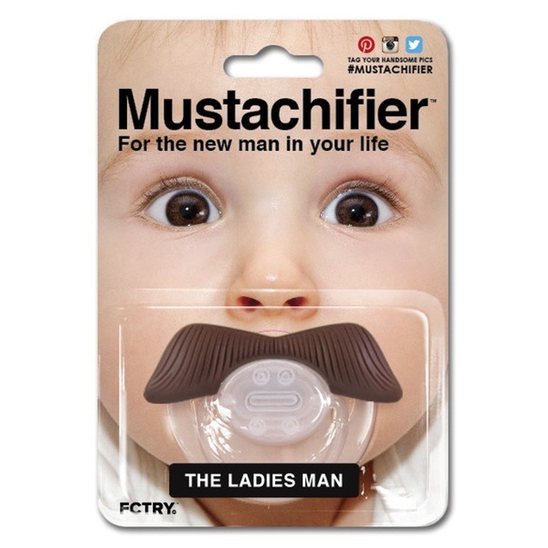 日安朵朵 / 美国原装 Mustachifier万人迷胡子婴儿奶嘴 BPA Free 万圣节 弥月 周岁 满月 生日礼 - 其他 - 其他材质 