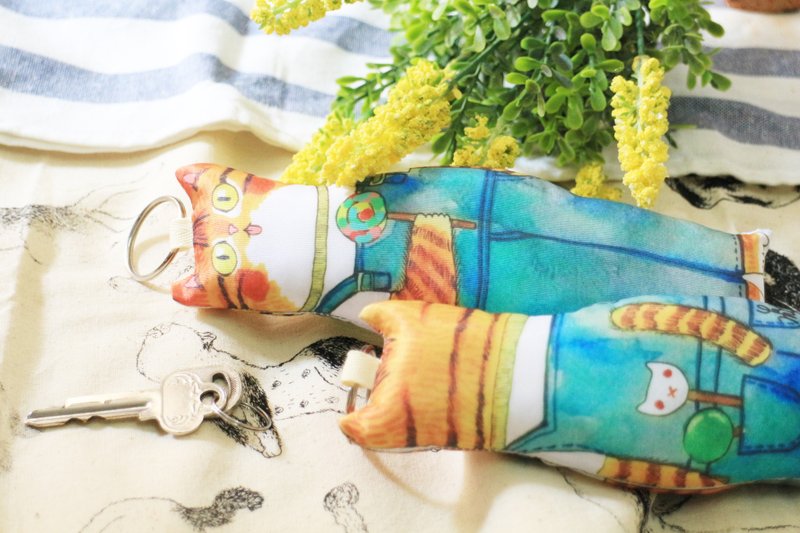 可爱钥匙串娃娃  （大型） - 钥匙链/钥匙包 - 其他材质 橘色