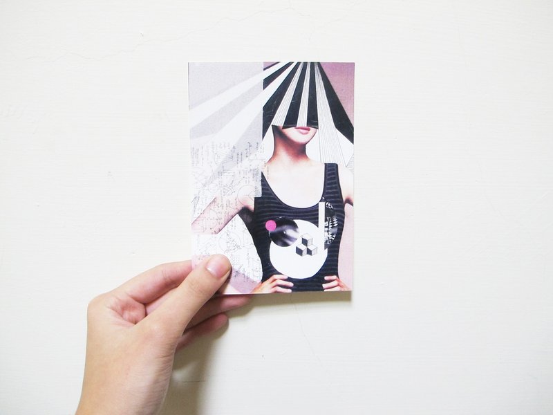 爆炸边缘的我们★拼贴明信片 - 卡片/明信片 - 纸 灰色