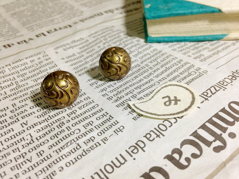 【 耳环 】藤木小姐的秘密*可改夹式 - 耳环/耳夹 - 塑料 咖啡色