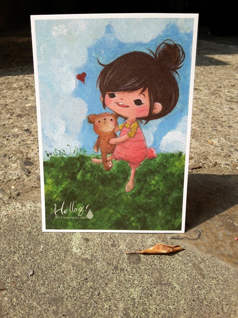 Amber&Duffy明信片 - 卡片/明信片 - 纸 多色