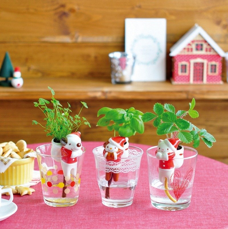 圣新陶芸Shippon系列水耕培植物 【圣诞节限定版】 ※狗售罄啰 ^ ^ - 植栽/盆栽 - 其他材质 红色