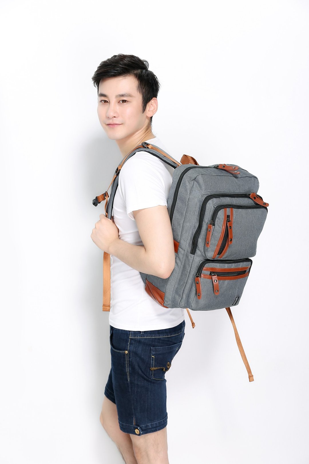 The Dude 背包 功能型 户外 旅行 多口袋 四方形 Cubic 灰色 - 后背包/双肩包 - 防水材质 灰色