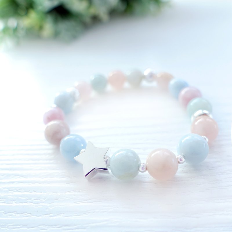 LITTLE STAR星仙子 - 摩根石星星纯银手链 - 手链/手环 - 其他材质 粉红色