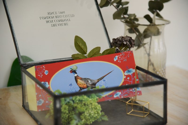 Tru'dini 绣球花X环颈雉红包 - 红包/春联 - 纸 红色