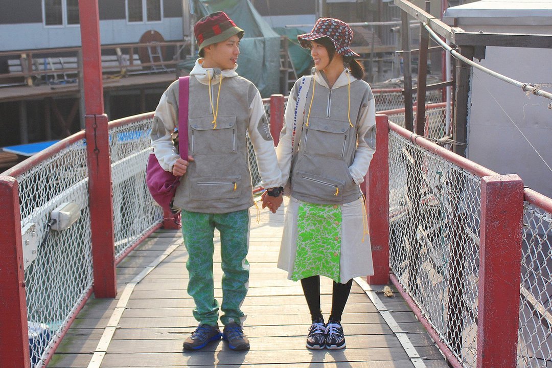 EARTH.er  │"EBONY MARINE"防风外套 ● "EBONY MARINE" Poncho Jacket│ :: 香港原创设计品牌 :: - 中性连帽卫衣/T 恤 - 棉 灰色