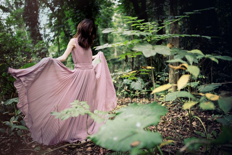 Hera 百折藕紫色长礼服 - 晚装/礼服 - 其他材质 紫色