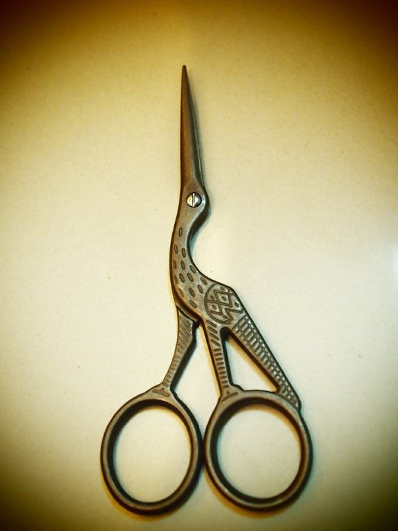 zakka vintage Tailleur 复古手工剪刀 手作杂货 古鹤 - 其他 - 其他金属 咖啡色