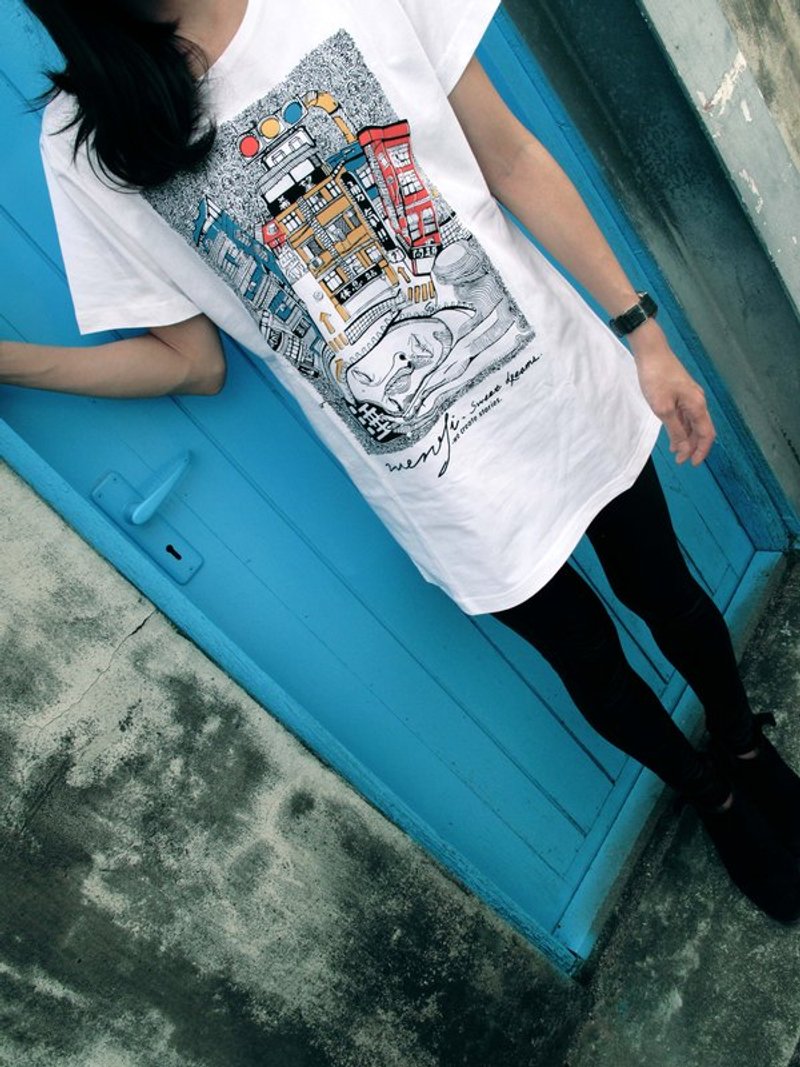 WenTi -【2013手印创作T】 -【睡】【宽长版Tee】 - 女装 T 恤 - 棉．麻 