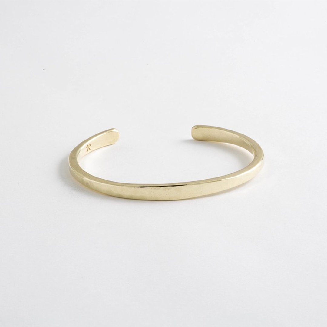 美国 Studebaker Metals - 纯手工锻造Workshop Cuff 黄铜手环 - 手链/手环 - 其他金属 黄色