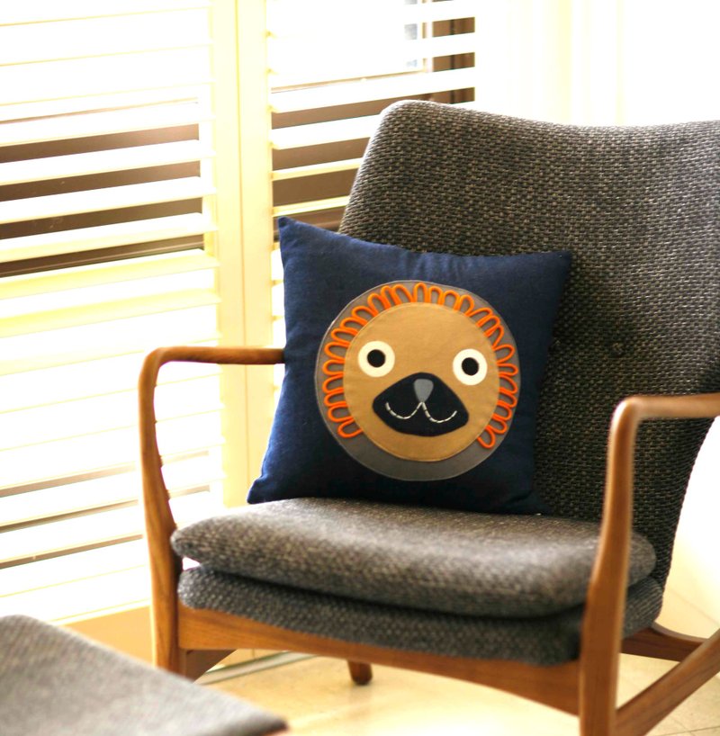 荷兰 esthex 100%纯棉手工车缝抱枕套 - 枕头/抱枕 - 棉．麻 蓝色