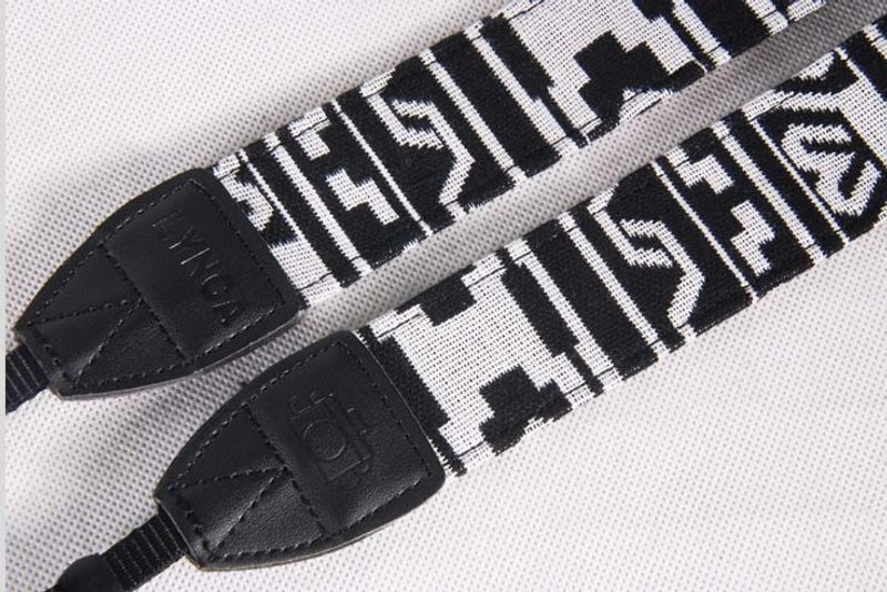 A MIN 黑白撞色民族潮流相机肩带-203 - 证件套/卡套 - 其他材质 