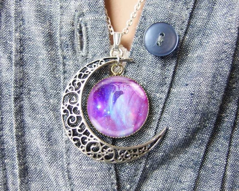 天溪瀑布 - 项链/配件饰品/生日礼物【Special U Design】 - 项链 - 其他金属 紫色