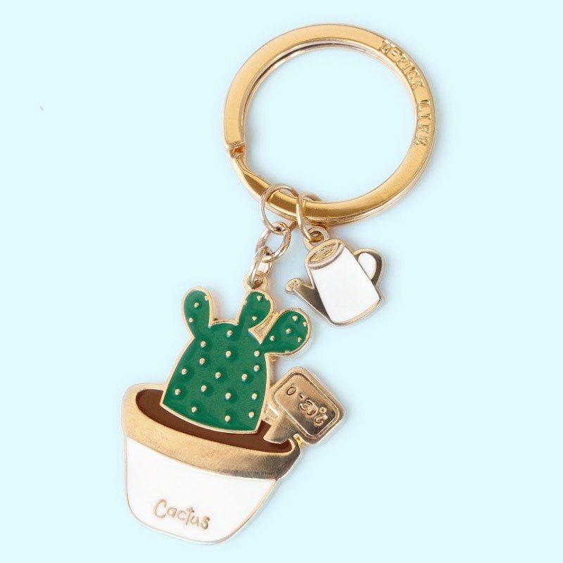 U-PICK原品生活多肉植物钥匙扣-仙人掌/熊童子/虹之玉/鹰爪十二卷 - 钥匙链/钥匙包 - 其他金属 