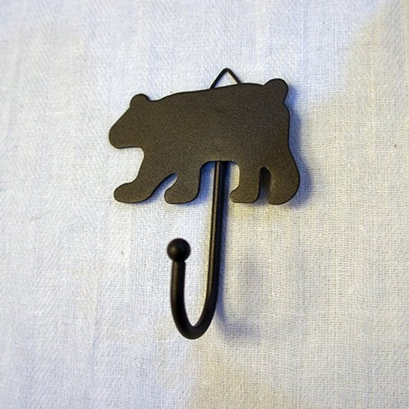 铁制小动物挂勾_黑熊_深咖啡色 - 其他 - 其他金属 咖啡色