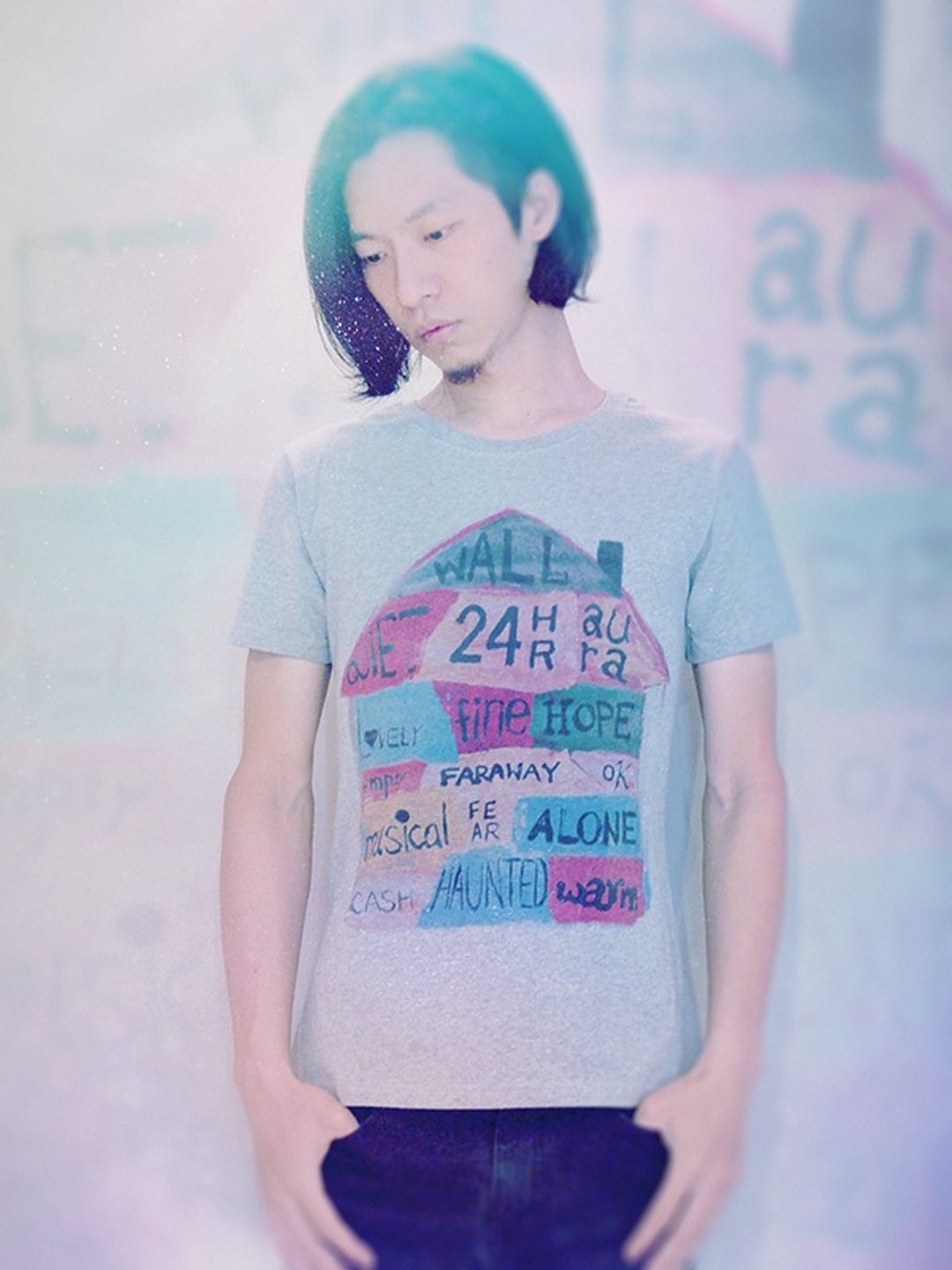 COME HOME#2 / T-Shirt (灰) - 男装上衣/T 恤 - 其他材质 灰色