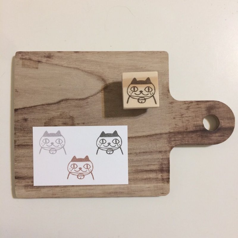 猫猫的问候让你精神好 - 印章/印台 - 橡胶 白色