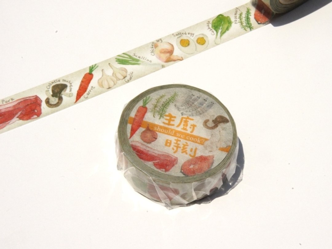 针线球 主厨时刻纸胶带 - 纸胶带 - 纸 橘色