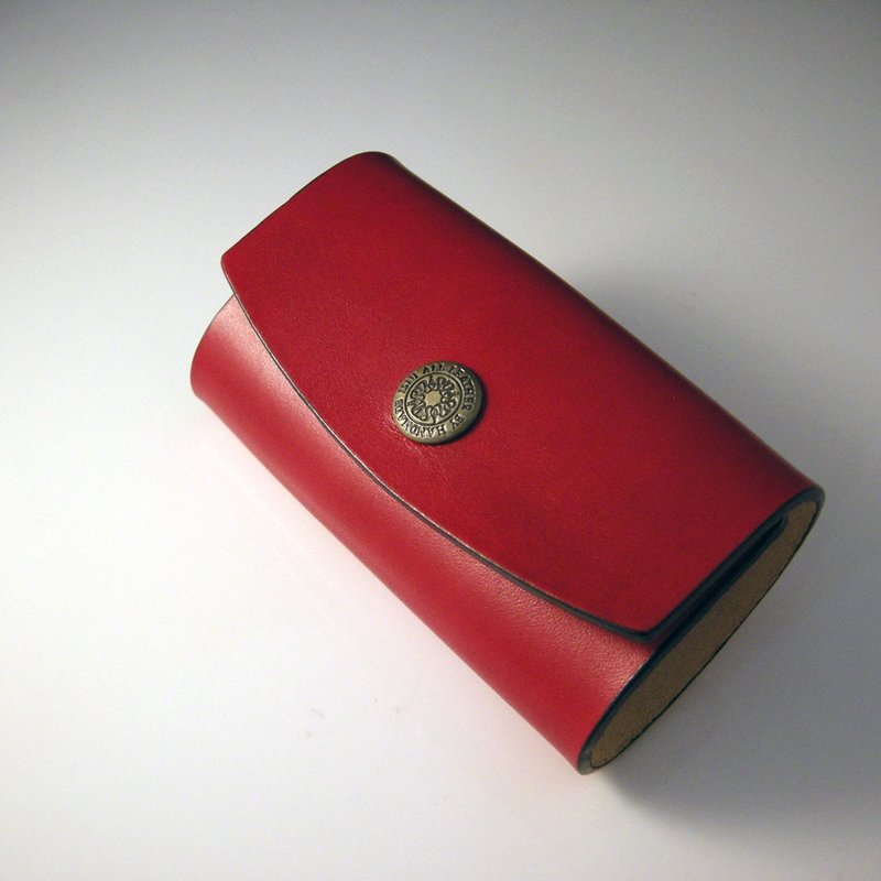 isni〔六勾钥匙包〕魔力红 欧洲牛皮〔职人手作りのキーケース〕 - 钥匙链/钥匙包 - 真皮 红色