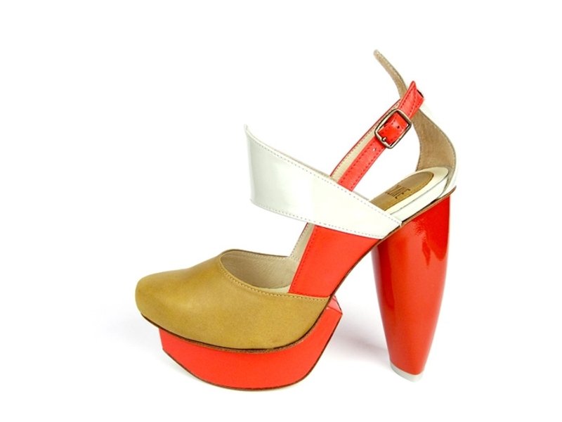 谋杀高跟鞋DECLARE-Khaki 宣示-卡其 绝版-下单前询问尺码 - 高跟鞋 - 真皮 卡其色